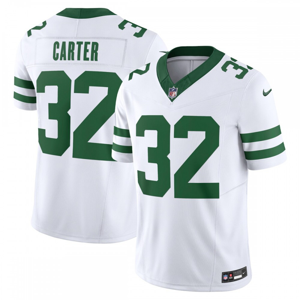 Michael Carter New York Jets Nike Vapor F.U.S.E. Limited Jersey - White-GridironStore